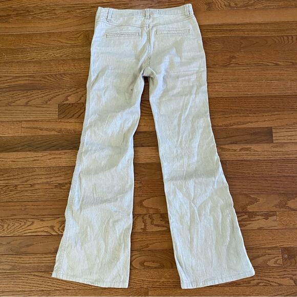 Marc by Marc Jacobs Cal Linen Cotton Workwear Wide Leg Flare Jeans Pants Size 26 - Picture 10 of 14